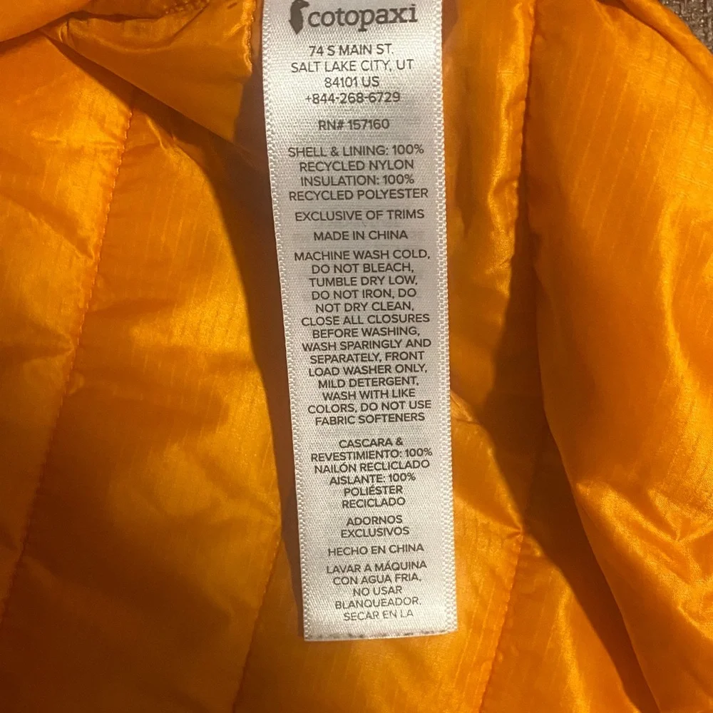 Cotopaxi CAPA Insulated Men's Puffer Jacket XL - Picture 6 of 6